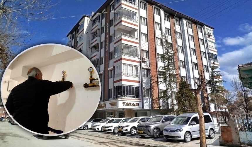 Apartman sakinleri hem susuz hem de doğalgazsız kaldı