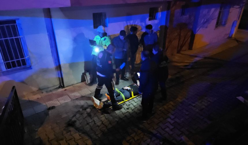 Demir korkulukları yıkarak bahçeye düştü