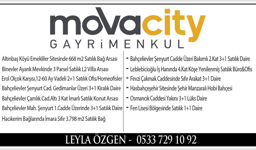 GÜVENLİ TİCARETİN ADRESİ, MOVA CİTY GAYRİMENKUL 1