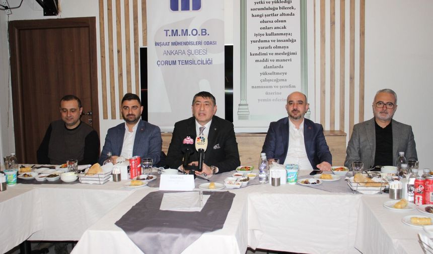 İnşaat Mühendisleri iftar yemeğinde buluştu