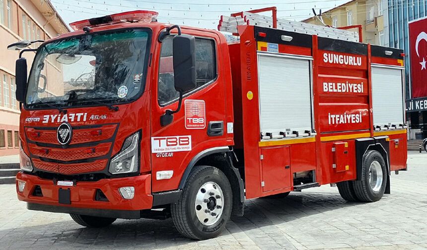 Sungurlu’ya yeni itfaiye aracı
