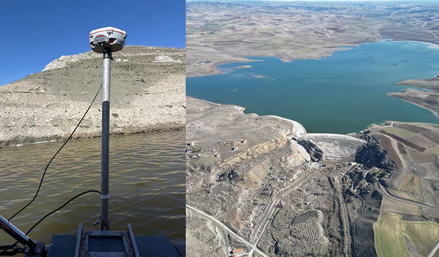 Çorum Belediyesi barajlarda ölçüm yapıyor