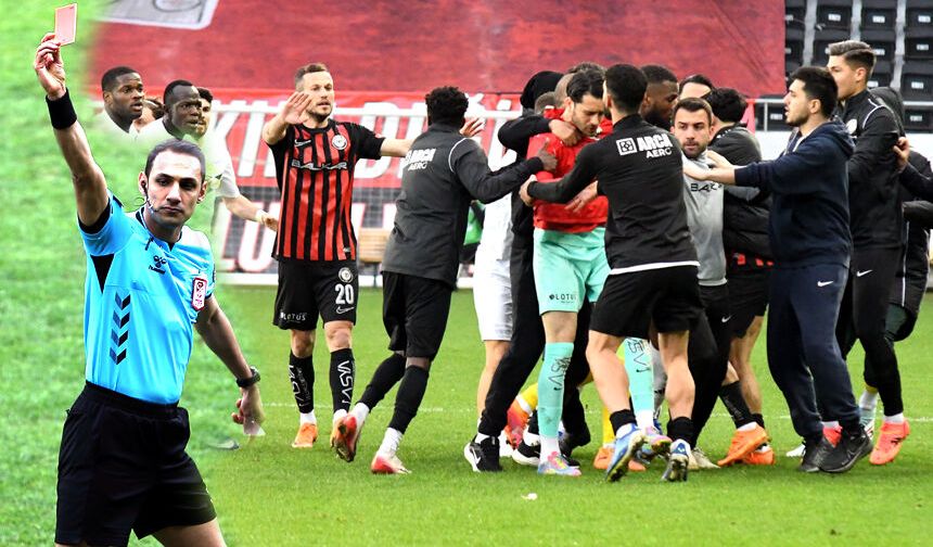 Takımın yarısı kart gördü