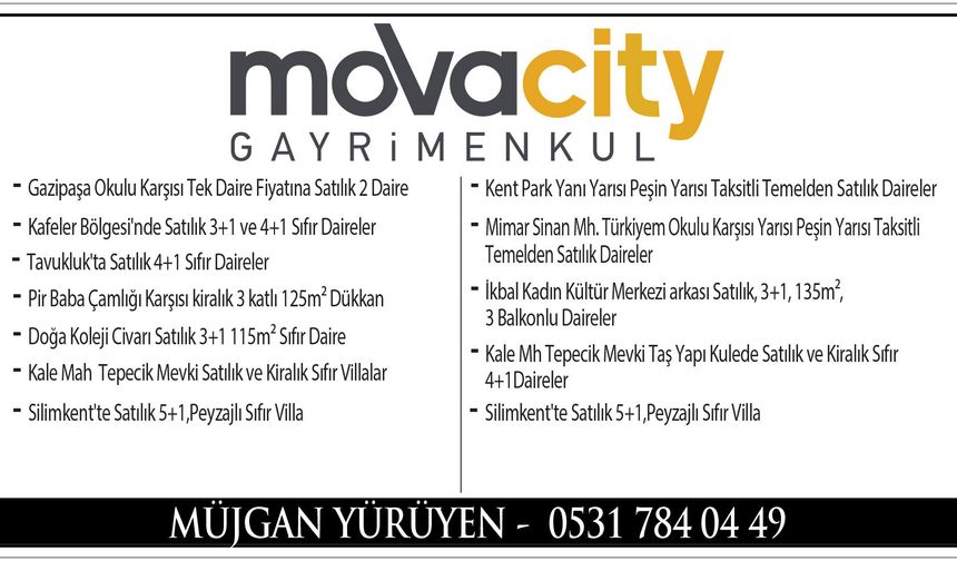 GÜVENLİ TİCARETİN ADRESİ, MOVA CİTY GAYRİMENKUL 1