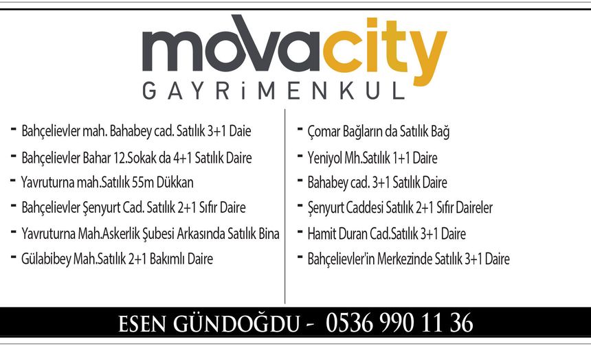 GÜVENLİ TİCARETİN ADRESİ, MOVA CİTY GAYRİMENKUL 1