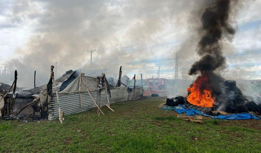 Ağıl alevler içinde kaldı