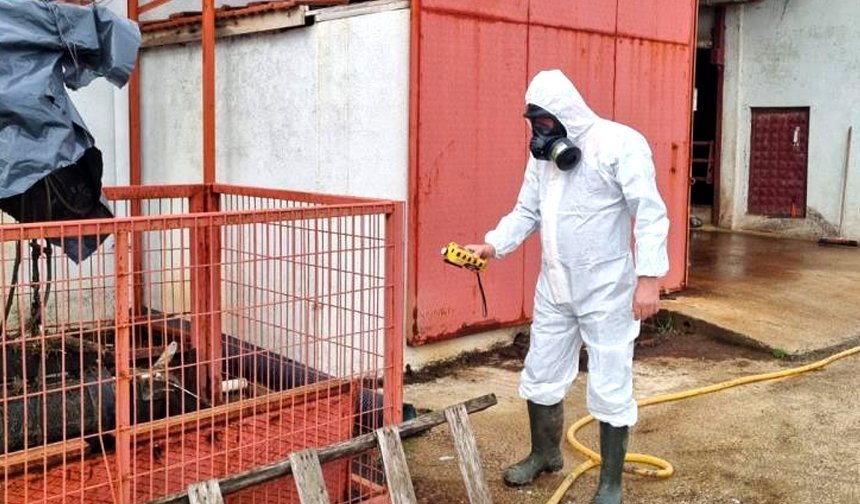 Çiftlikteki gaz sızıntısı ihbarı ekipleri harekete geçirdi