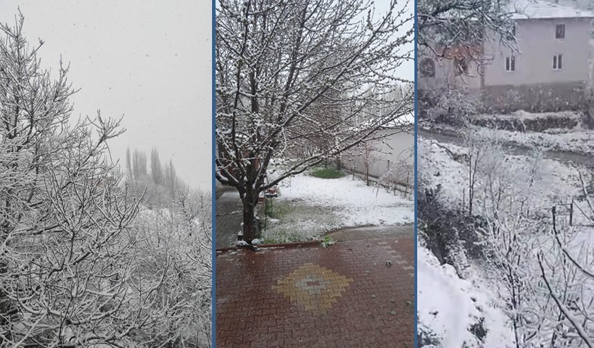 Çorum’da kar yağışı etkili oldu