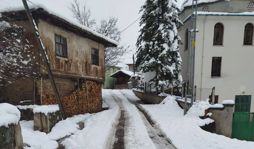Çorum'da bu köy kara teslim oldu