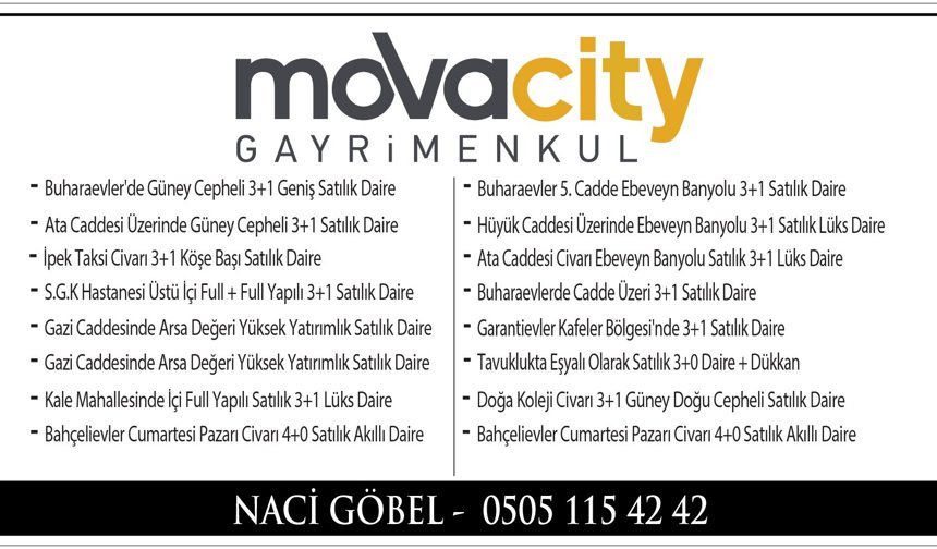 GÜVENLİ TİCARETİN ADRESİ, MOVA CİTY GAYRİMENKUL 1