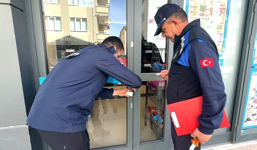 Melikgazi 1.Sokak'taki bu markete kapatma cezası