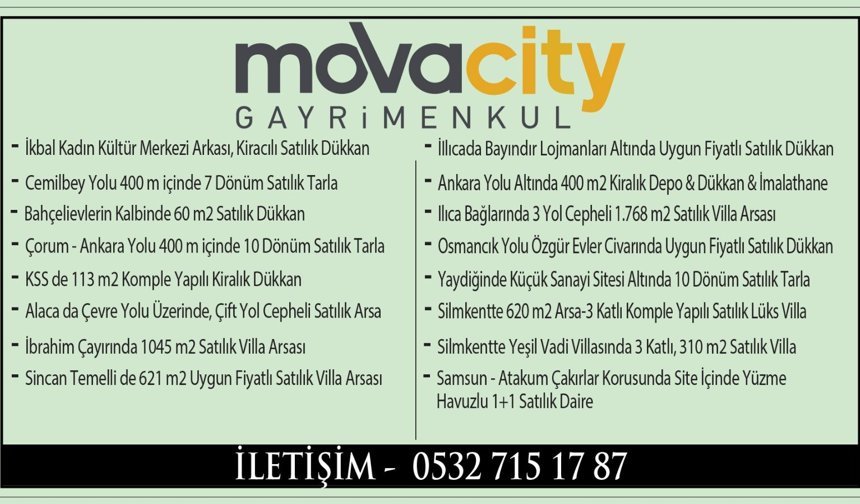 GÜVENLİ TİCARETİN ADRESİ, MOVA CİTY GAYRİMENKUL