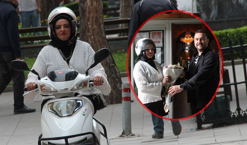 Evde anne, sokakta motokurye: Azmiyle örnek oluyor