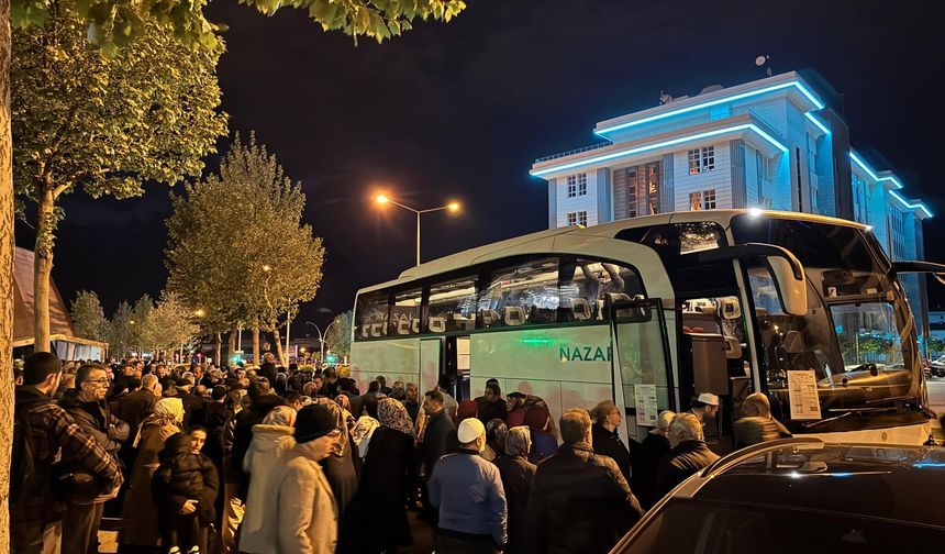 Son hac kafilesi de yola çıktı