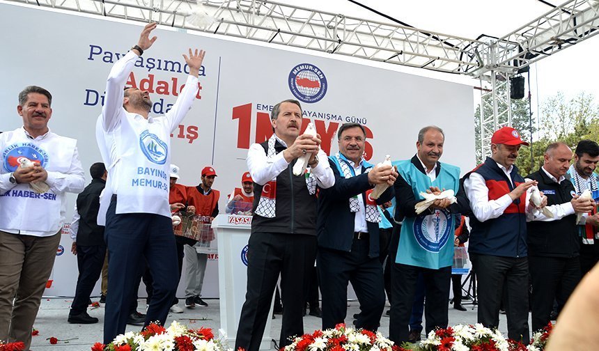 Onbilerce emekçi 1 Mayıs'ı Çorum'da kutladı