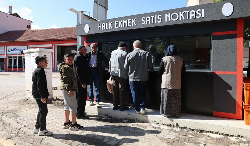 Çorum'un bu ilçesinde hesaplı ekmek satışı başladı