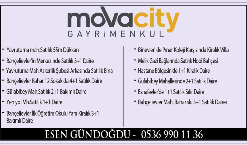 GÜVENLİ TİCARETİN ADRESİ, MOVA CİTY GAYRİMENKUL
