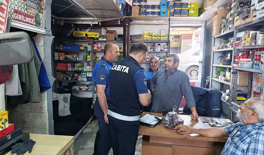 Zabıta sanayide denetim yaptı