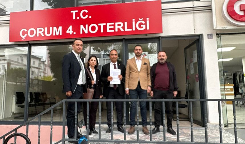 Çorum'da 6 delege kurultay için imza verdi