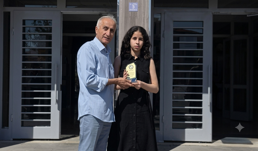 Görme engelli öğrenci okul birincisi oldu