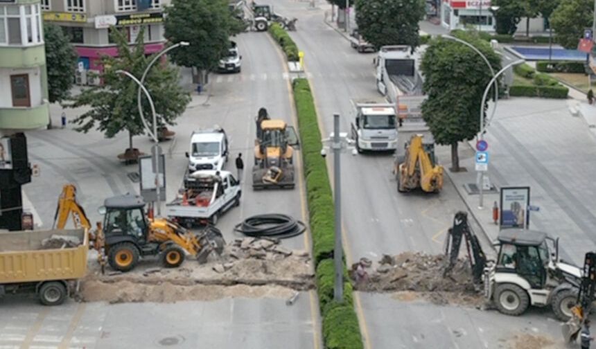 Gazi Caddesi'nde altyapı çalışmaları tamamlandı