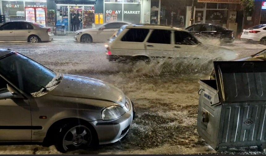 Çorum'da bu ilçeyi dolu vurdu