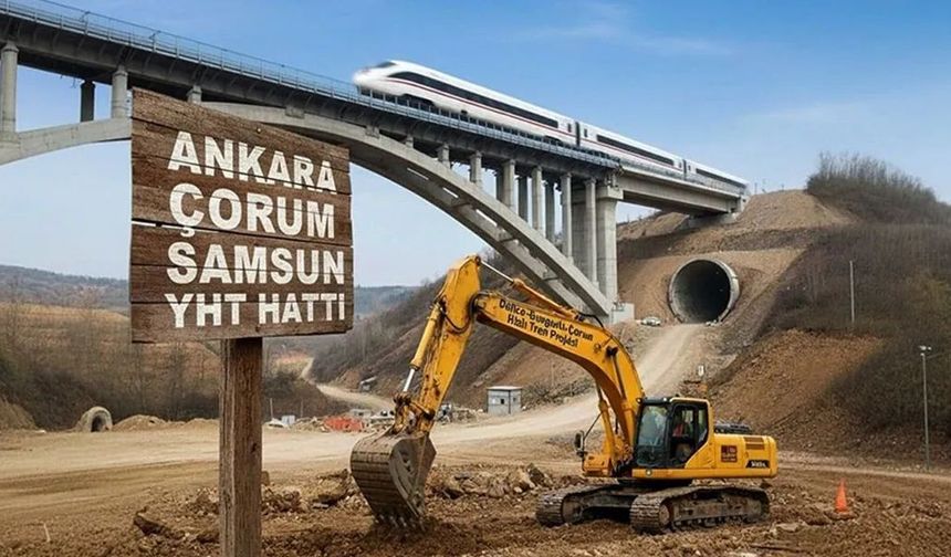 Delice-Çorum hızlı tren projesinde gelinen son durum belli oldu