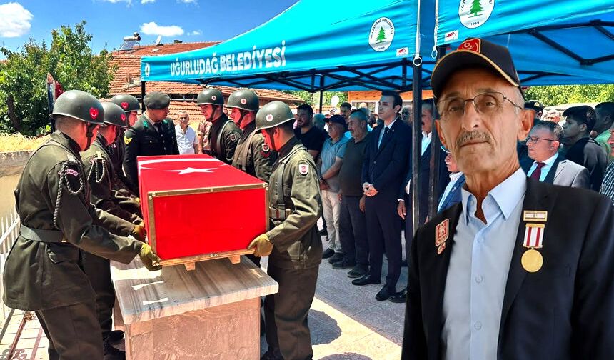 Kıbrıs gazisi askeri törenle son yolculuğuna uğurlandı