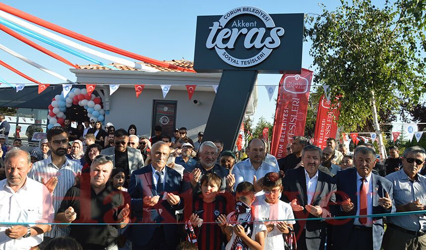 Akkent’te şehir manzaralı sosyal tesis hizmete açıldı