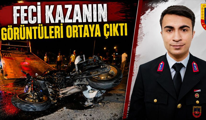 Çorumlu uzman çavuşun hayatını kaybettiği kaza kamerada