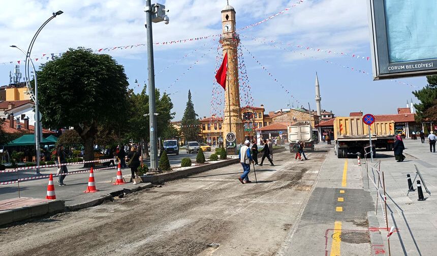 Gazi Caddesi'nde çalışmalar başladı