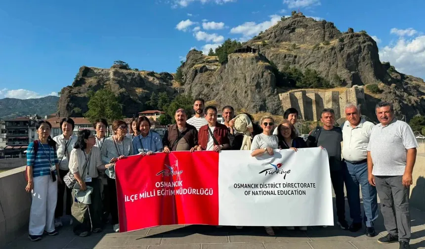 Japon öğretmenler Osmancık'ı gezdi
