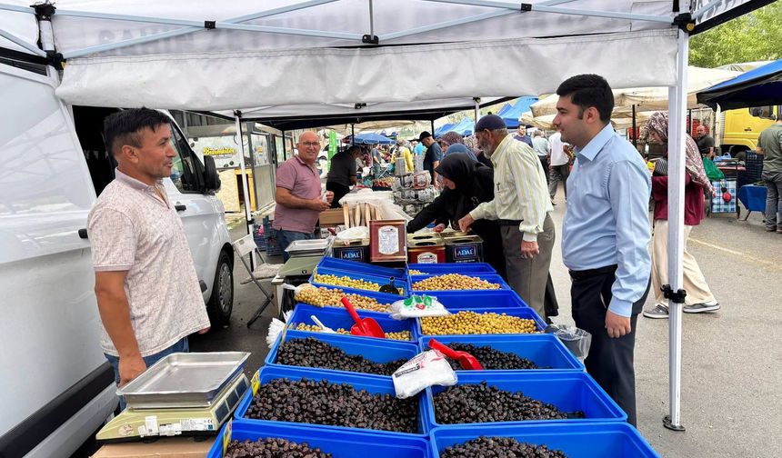 Yeni kaymakam pazarı denetledi
