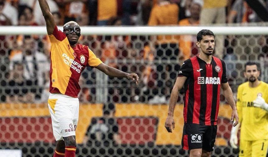 Galatasay'ı Çorum'un elinden Osimhen kurtardı