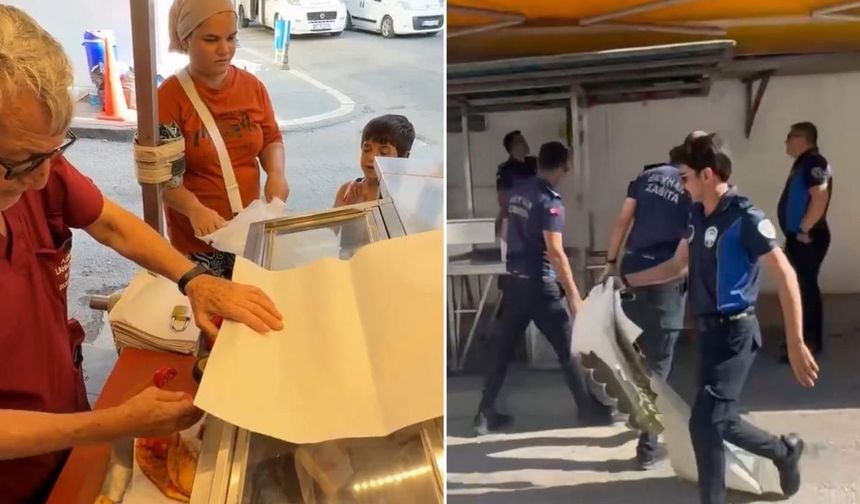 Özür diledi ama kurtulamadı! Zabıta tezgâhını kaldırdı