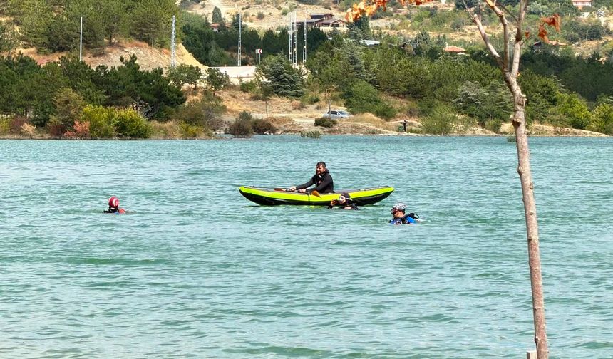 Çormar Barajı'nda suya düşen şahıs böyle kurtarıldı!