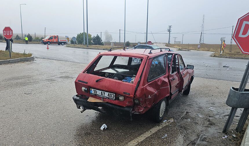 Çorum-Samsun yolunda kaza: 4 yaralı