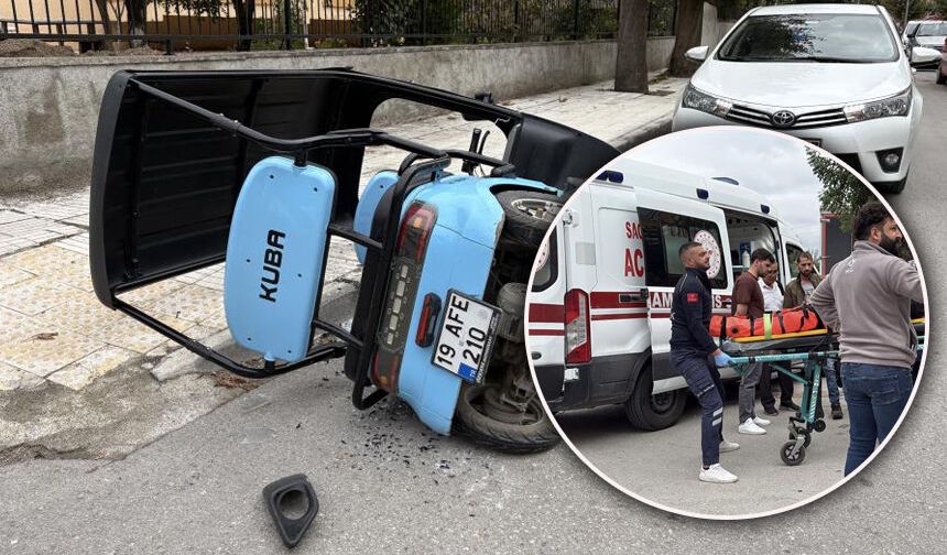 Elektrikli motosikletiyle kaza yapan çocuk yaralandı
