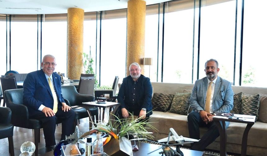 Başkan Aşgın'dan Ahlatcı'ya ziyaret