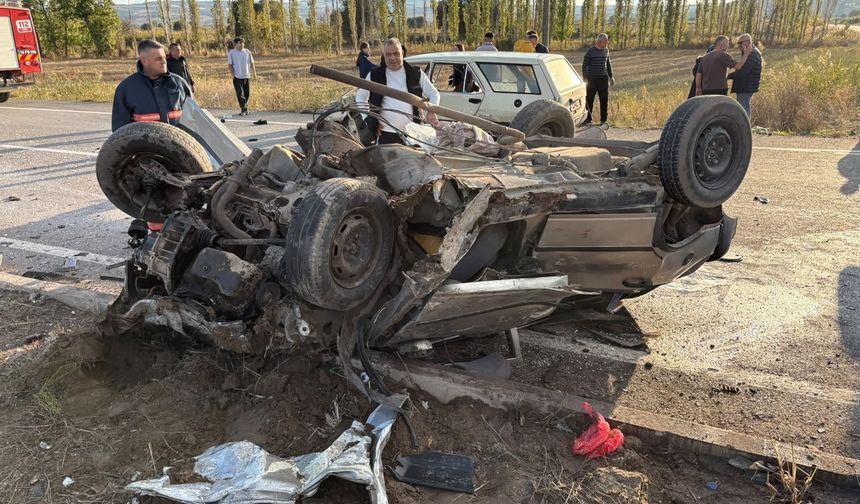 Çorum'da feci kaza: 4 ağır yaralı