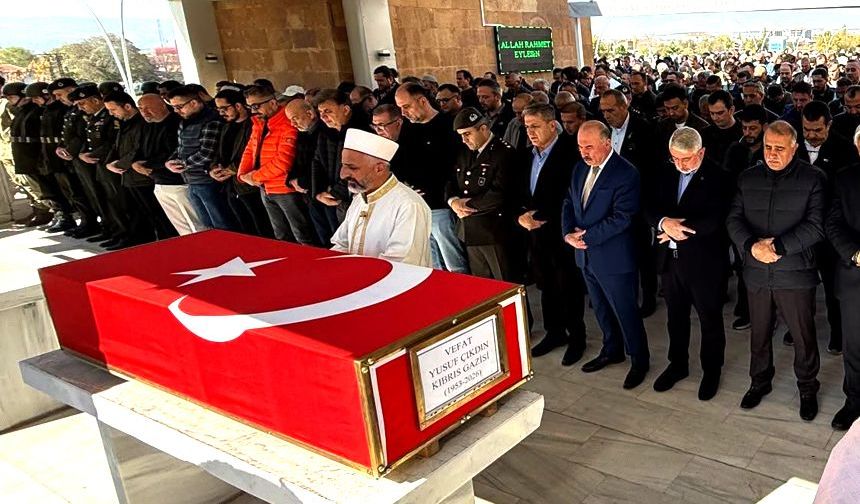 73 yaşında vefat eden Kıbrıs gazisi toprağa verildi
