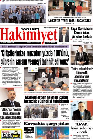 Çorum Hakimiyet - 25.10.2024