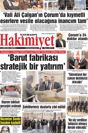 Çorum Hakimiyet - 26.10.2024