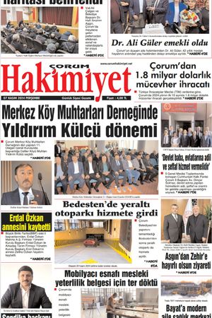 Çorum Hakimiyet - 07.11.2024