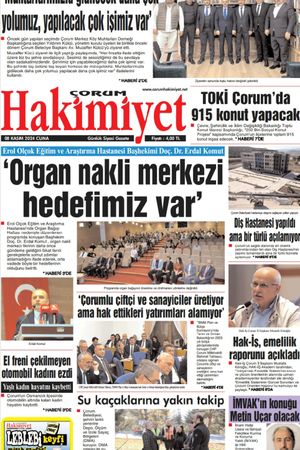 Çorum Hakimiyet - 08.11.2024