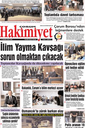 Çorum Hakimiyet - 19.11.2024