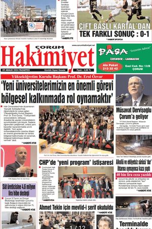 Çorum Hakimiyet - 09.12.2024