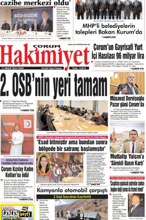 Çorum Hakimiyet - 13.12.2024