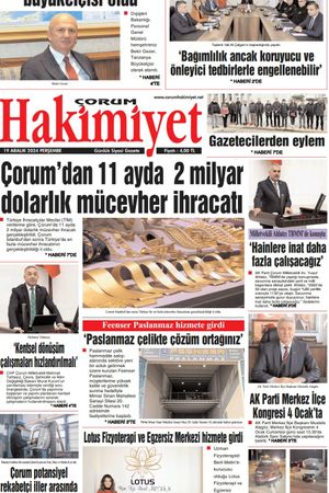 Çorum Hakimiyet - 19.12.2024