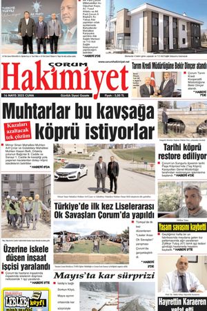 Çorum Hakimiyet 16.05.2025